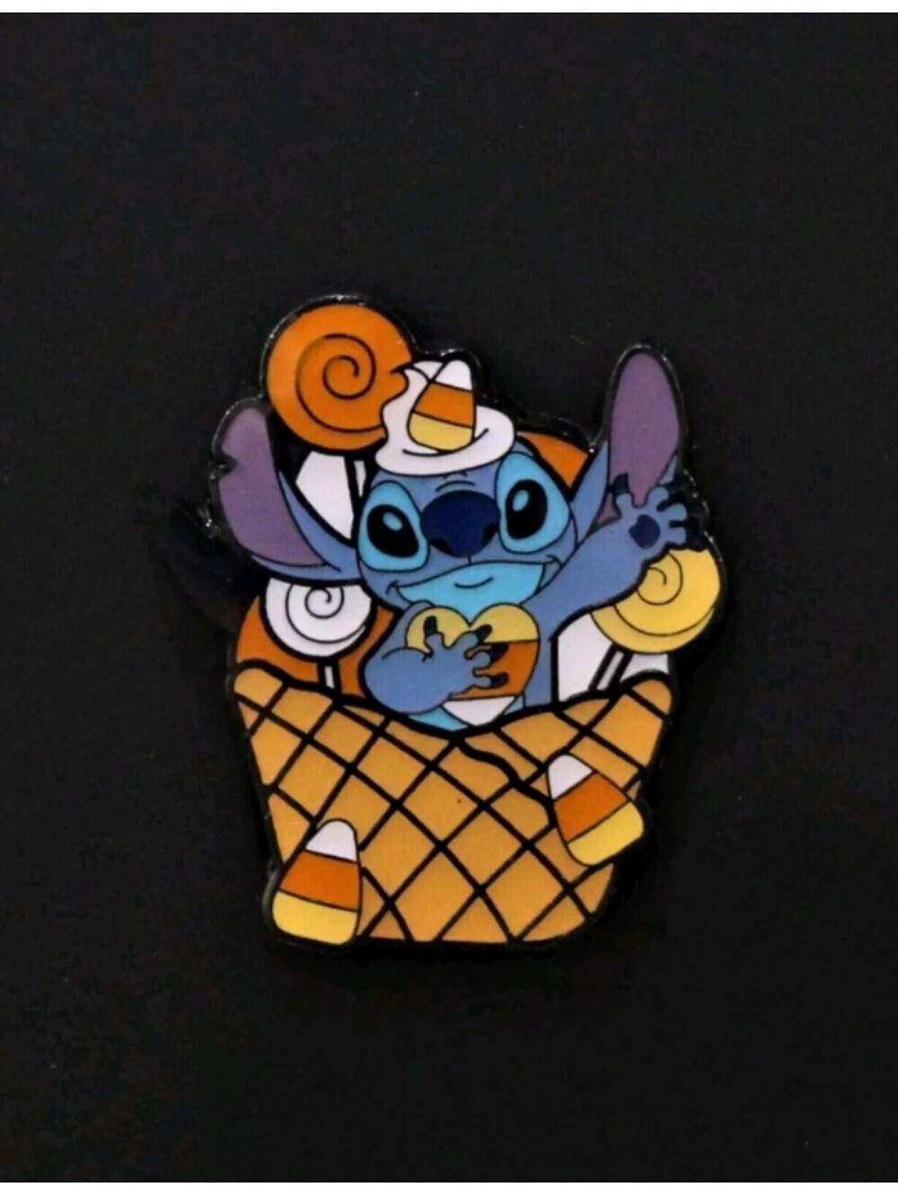 Loungefly Disney Lilo & Stitch Candy Corn Sundae Stitch Enamel Pin